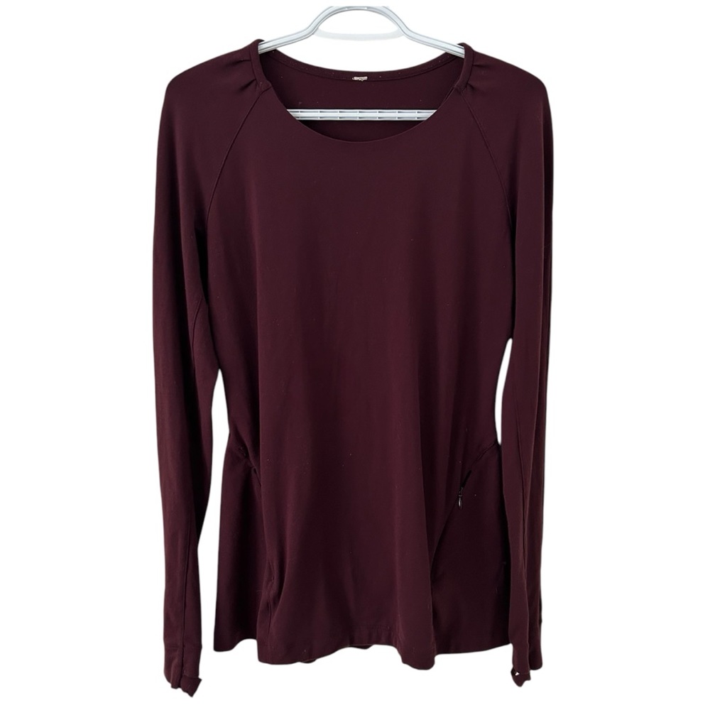 Lululemon &go On The Go Fitted Long Sleeve Shirt Luon Rare Size 8